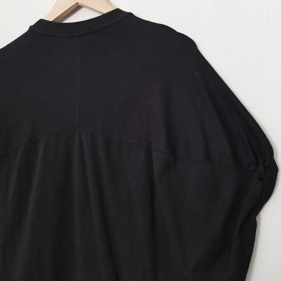 COS Black Oversized Batwing Longline Tunic T Shirt XS Stretch Comfort Crewneck - Picture 12 of 14
